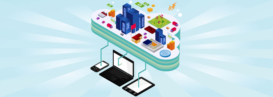 Cloud computing illustration